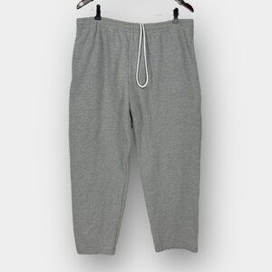Fruit of the Loom Unisex Fleece Jogger Sweatpants XL Gray Drawstring Waist